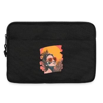 Sommer Retro - Laptoptasche 13" - Schwarz - Vorne