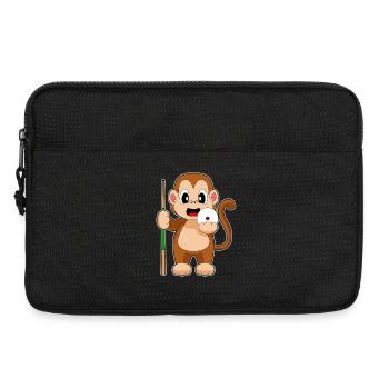Affe Billiard Queue - Laptoptasche 13" - Schwarz - Vorne