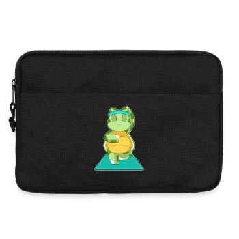 Turtle Yoga Fitness Méditation - Sacoche pour ordinateur portable 13 pouces - noir - Devant