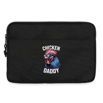 Chicken Daddy Chickens Father's Day Poultry Farmer Rooster - Laptop bag 13" - black - Front