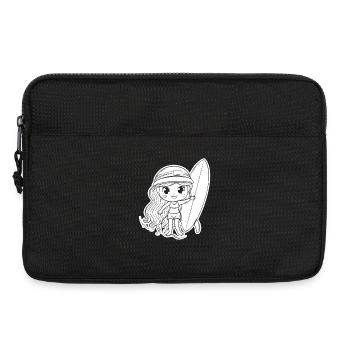 Petite surfeuse - Sacoche pour ordinateur portable 13 pouces - noir - Devant