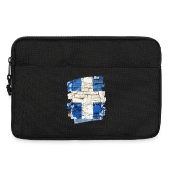 Finnische Flagge Finnland - Laptoptasche 13" - Schwarz - Vorne