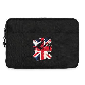 Grossbritannien Flagge England Union Jack - Laptoptasche 13" - Schwarz - Vorne