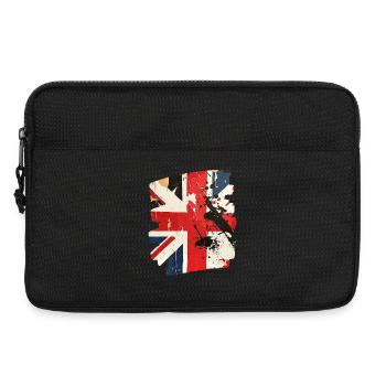 Grossbritannien Flagge England Union Jack - Laptoptasche 13" - Schwarz - Vorne