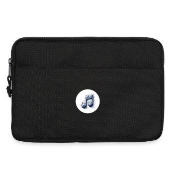 Notes de musique dans le design créatif - Sacoche pour ordinateur portable 13 pouces - noir - Devant