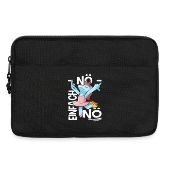 Nö Einfach Nö Lustig Spruch Ironie Arbeit Sprüche - Laptoptasche 13" - Schwarz - Vorne