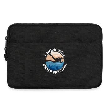 Plongée Je travaille bien sous pression Plongeur Plongée - Sacoche pour ordinateur portable 13 pouces - noir - Devant