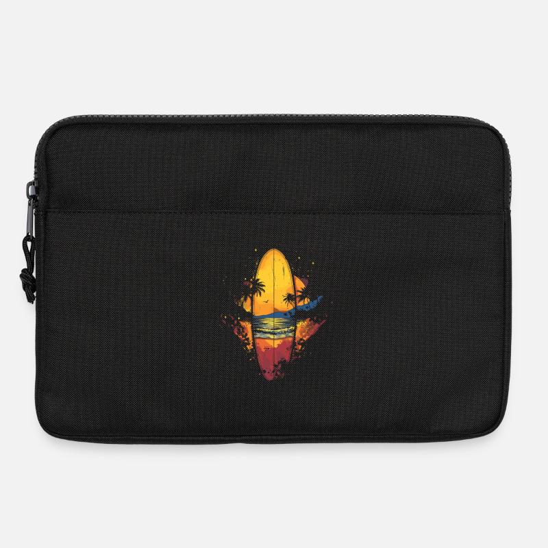 Surfbrett - Laptoptasche 13" - Schwarz