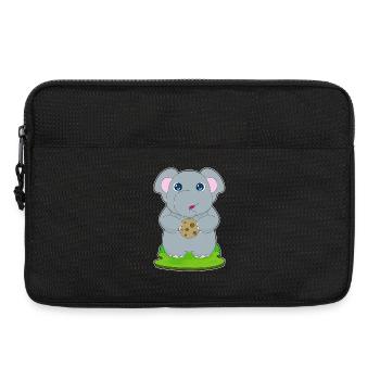 Elephant Cookie - Laptop bag 13" - black - Front