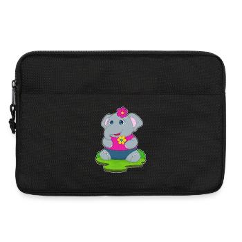 Cute elephant - Laptop bag 13" - black - Front