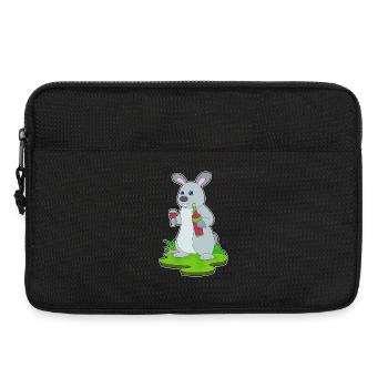 Hase Bottle of Red Wine - Laptop bag 13" - black - Front