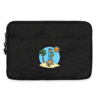 Meerkat Beach Coconut Summer - Laptop bag 13" - black - Front