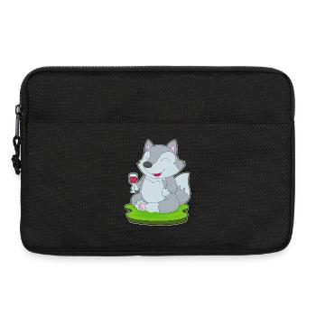 Wolf Red Wine - Laptop bag 13" - black - Front