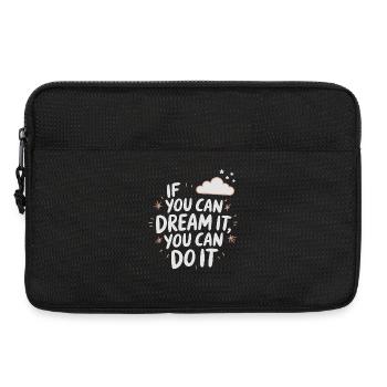 If You Can Dream It You Can Do It Ziele Motivation - Laptoptasche 13" - Schwarz - Vorne