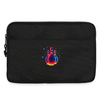Oldschool Bowling - Laptop bag 13" - black - Front