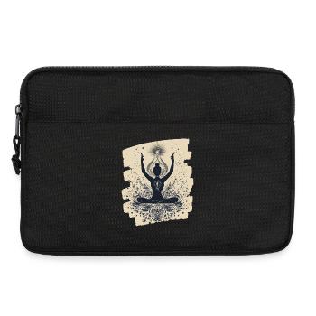 Yoga Namaste Meditation - Laptop bag 13" - black - Front
