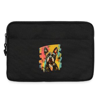 Bulldogge Kampfhund - Laptoptasche 13" - Schwarz - Vorne