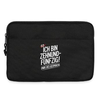 Ich bin Zehnundfünfzig Geschenk für 60. Geburtstag - Laptoptasche 13" - Schwarz - Vorne