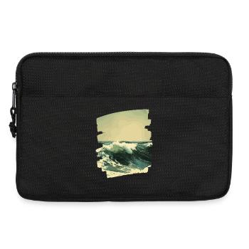 Wellen und Meer - Laptoptasche 13" - Schwarz - Vorne