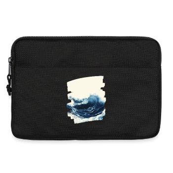 Wellen und Meer - Laptoptasche 13" - Schwarz - Vorne