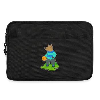 Chien Basketteur Basketteur - Sacoche pour ordinateur portable 13 pouces - noir - Devant