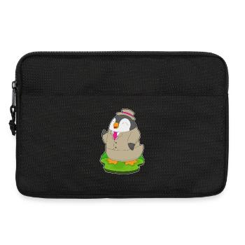Pinguin Bräutigam Anzug Hochzeit - Laptoptasche 13" - Schwarz - Vorne