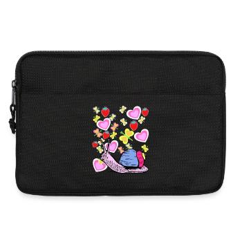 Escargots escargots rétro Vintage Kids - Sacoche pour ordinateur portable 13 pouces - noir - Devant