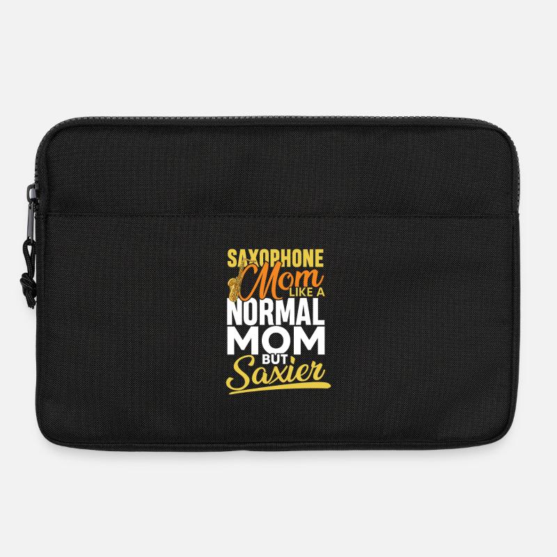 Saxophone mom like a normal mom - Laptoptasche 13" - Schwarz