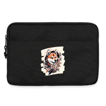 Shiba Inu - Laptop bag 13" - black - Front