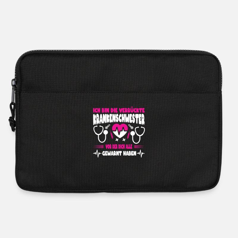 Pflegerin Geschenke Pflege Lustig Krankenpflegerin - Laptoptasche 13" - Schwarz