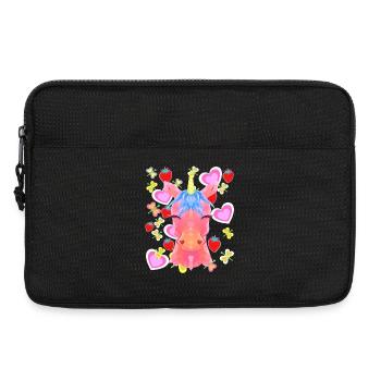 Unicorn Retro Unicorns Kids Child Baby Hearts - Laptop bag 13" - black - Front