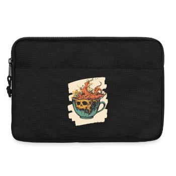 Kaffee Coffee Kaffeeliebhaber - Laptoptasche 13" - Schwarz - Vorne