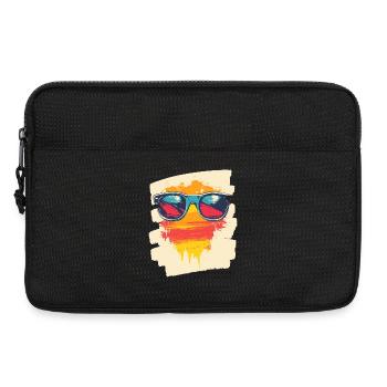 Sonnenbrille Sommer Palmen - Laptoptasche 13" - Schwarz - Vorne