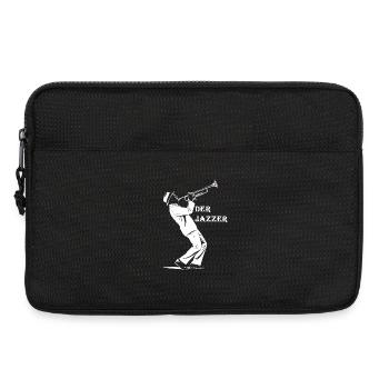 Der Jazzer - Jazz Trompeter - Jazz Trompete - Laptoptasche 13" - Schwarz - Vorne
