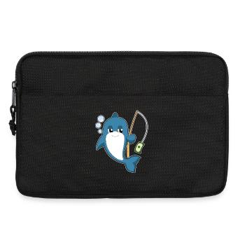 Dolphin Angler Fishing Rod Fishing Rod - Laptop bag 13" - black - Front