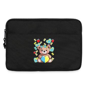 Teddy Teddy Bear Summer Bear Kids Child Baby Retro - Laptop bag 13" - black - Front
