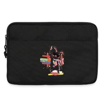 Regenbogenroboter Partystar - Laptoptasche 13" - Schwarz - Vorne