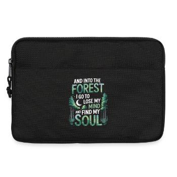 Dans la forêt où je vais pour perdre la tête Trouver mon âme - Sacoche pour ordinateur portable 13 pouces - noir - Devant