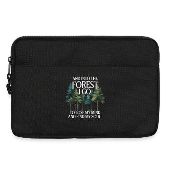 Into The Forest I Go To Lose My Mind Find My Soul - Laptop bag 13" - black - Front