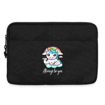 Einhorn Gym Motivation - Always Be You - Laptoptasche 13" - Schwarz - Vorne