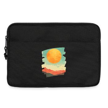 Soleil d’été Coucher de soleil - Sacoche pour ordinateur portable 13 pouces - noir - Devant