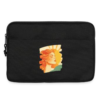 Sommer Sonne Retro - Laptoptasche 13" - Schwarz - Vorne
