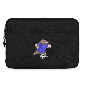 Mole Soccer Player Soccer - Laptop bag 13" - black - Front