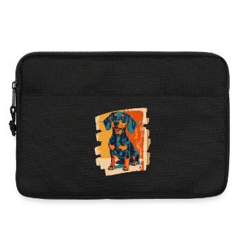 Teckel Dackel - Sacoche pour ordinateur portable 13 pouces - noir - Devant