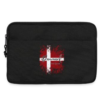 Flag of Denmark, Danish pride - Laptop bag 13" - black - Front