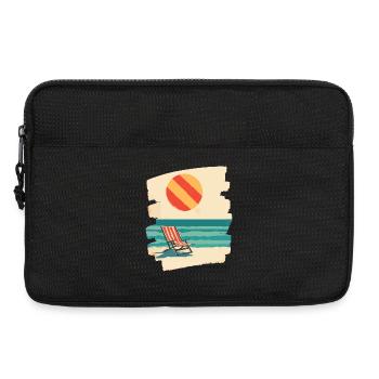 Sommer Sonne Strand - Laptoptasche 13" - Schwarz - Vorne
