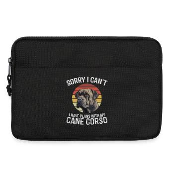 Cane Corso Entschuldigung Grafik T-Shirt - Laptoptasche 13" - Schwarz - Vorne