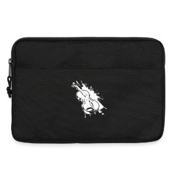 Violine Graffiti - Laptoptasche 13" - Schwarz - Vorne