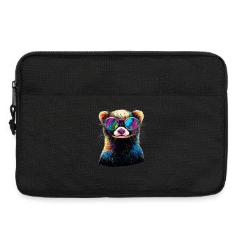 Furet Furet Putois Martre Belette Mignon Furet - Sacoche pour ordinateur portable 13 pouces - noir - Devant