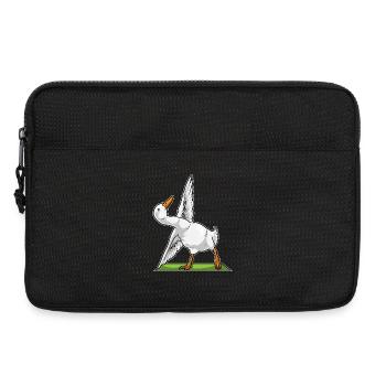 Ente Yoga Fitness Gymnastik - Laptoptasche 13" - Schwarz - Vorne
